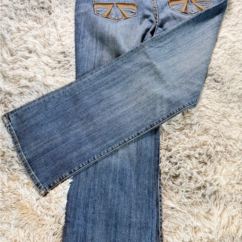 Seven7 Women's Medium Blue Flare Jeans - Picture 8 of 8